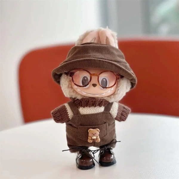 17cm Labubu Clothing Set Plush Doll Clothing Macaron Cute Clothing DIY Childrens Gift Clothing Hair Accessories v1 v2 Clothing X250311