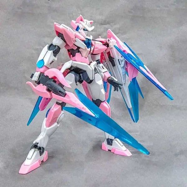 00Qan HGBF 1/144 GNT-0000 Mechanical Assembly Model Kit Robot Doll Action Diagram Childrens Toy Desktop Decoration Gift CollectionXJ250311
