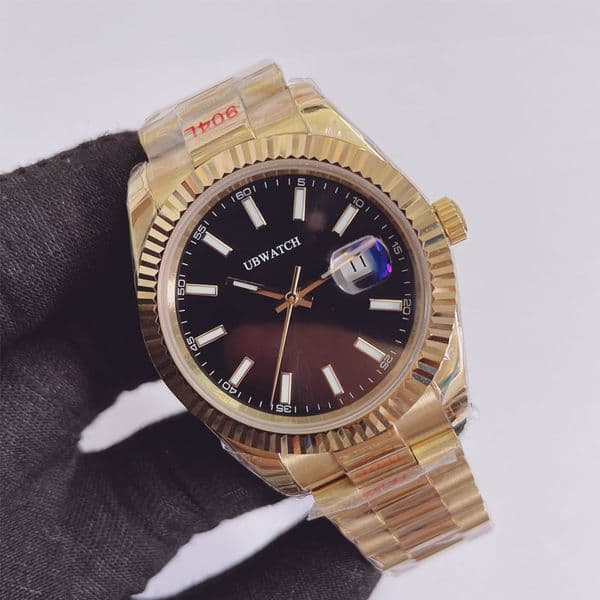 SUPER U1 UPGRADED 41MM Automatic Mechanical Sapphire Crystal Mens Watches Stainless Steel Date Window Timeless Classic Wriswatches