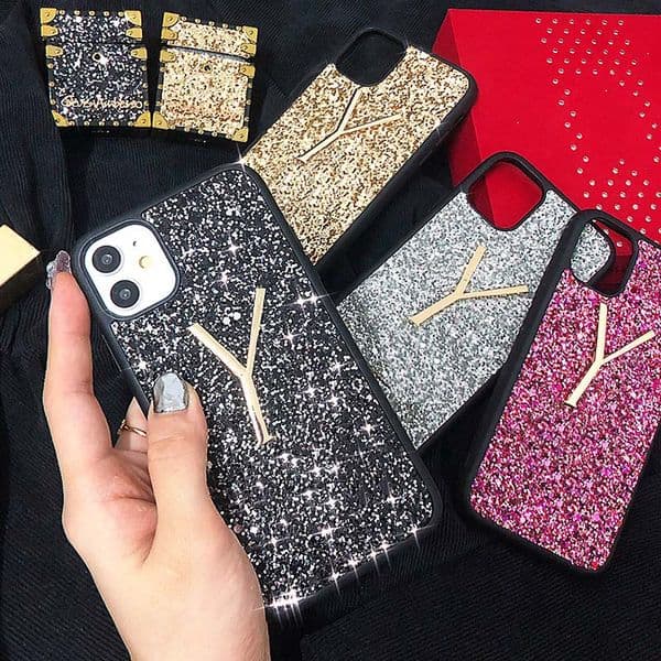 Luxury Bling Diamond Glitter Phone Cases For Iphone 13 14 15 16 Pro Max Fashion Designer Plating Rhinestone Diamond Women Soft Silicone Protective Back CoverBling