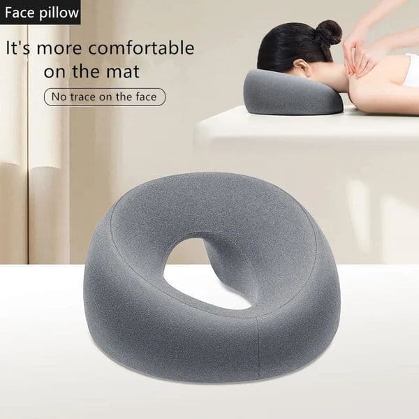Ergonomics Lying Down Pillow Memory Foam Breathable Head Rest Support Body Massage Face for Beauty Salon 250310