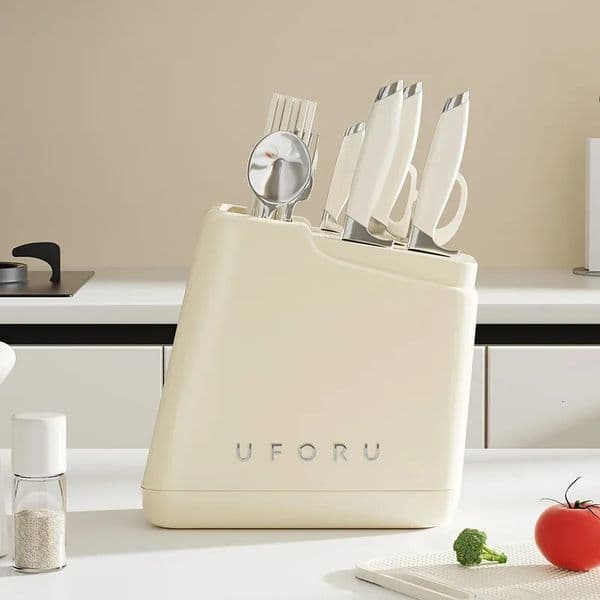 Knife Rack Shelf Household Kitchen Countertop Multifunctional Kitchen Knife Chopsticks Spoon All-in-One Draining Storage Rack 250310