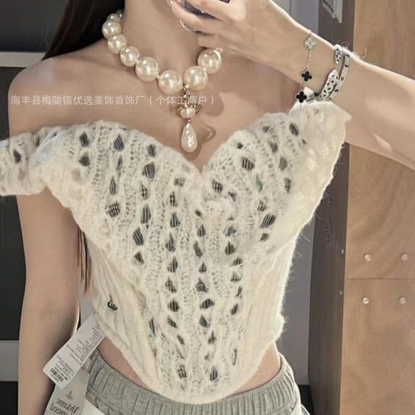 Vivienmes Viviannes Vivienenne Vivvienne Dowager oversized droplet pearl necklace for womens highend version featuring the huge pearl sand mo westwoods