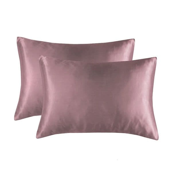 A Pair Solid Color Soft Pillowcase Cover Bedding Pillow Rectangle Cases Bed Linings 250310