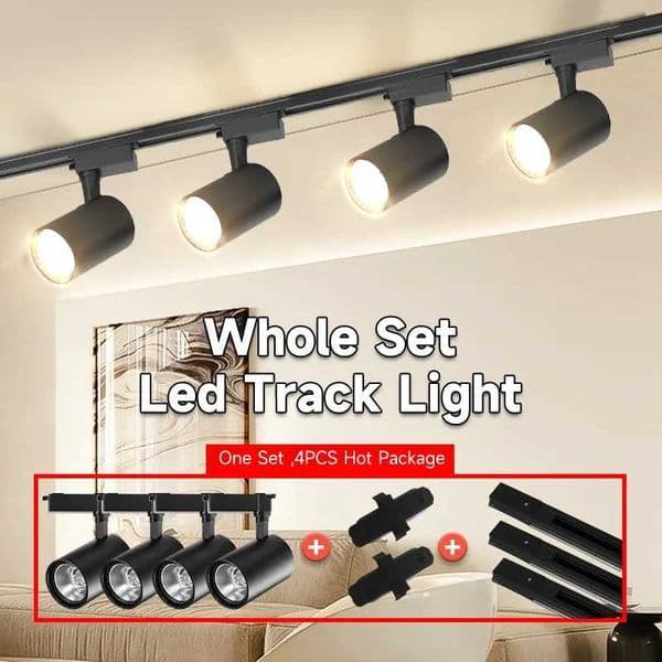 LED track light 12W 20W 30W 40W COB ceiling spotlight fixture 220V track spotlight used in living rooms and shops Z250312