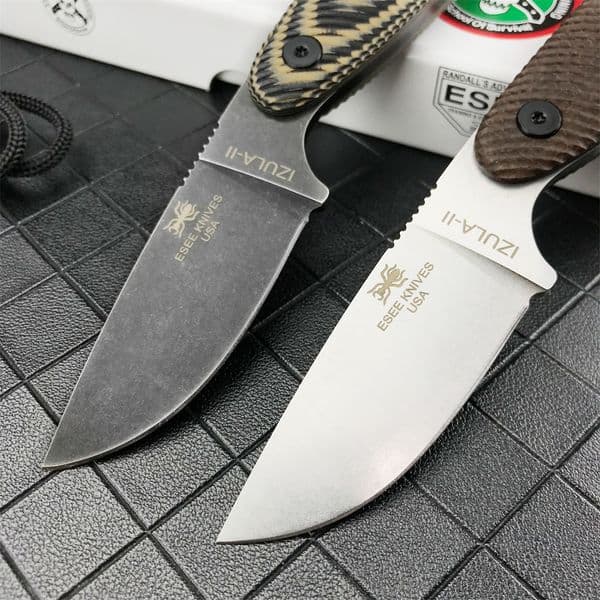 ESEE Izula Bushcraft Survival Knives D Steel Fixed Blade G Handle Tactical Outdoor Hunting Camping Self Defense Knife with Sheath