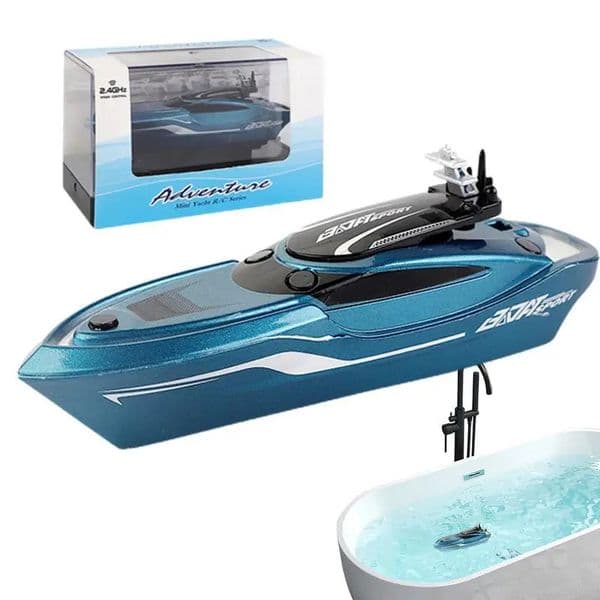 Speed Boat Toy Remote Control Rechargeable Toy Electric Speedboat Model Children Water Toy for Family Gatherings Entertainment 250312
