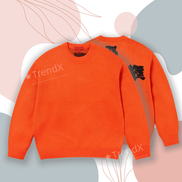 Elegant and Warm Knit Crew Neck Sweater Ideal Fashion Statement for Everyday Use