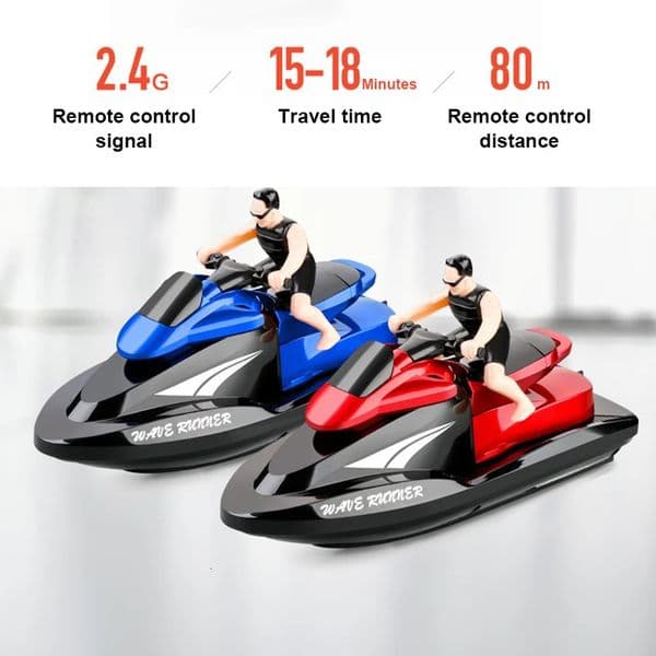 20 KM/H RC boat motorcycle speedboat 2.4G radio remote control high speed ship water game gift for children kids birthday 250312
