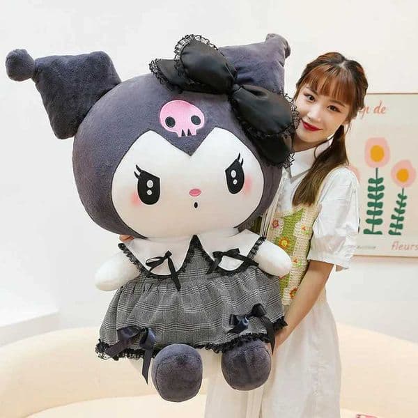 2026 New Big Size Kuromi Melody Cinnamoroll Plush Toys Pillow Stuffed Doll Anime Sofa Cushion Girls Room Decoration Xmas Giftxj Toy Z260528