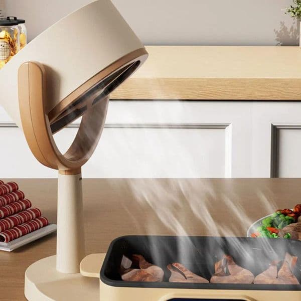 Decorative Figurines Kitchen Hood Extractor Purifier Fan BBQ Ventilator Portable Exhaust USB Supply Desktop Range Hoods Mini Suction Cooker