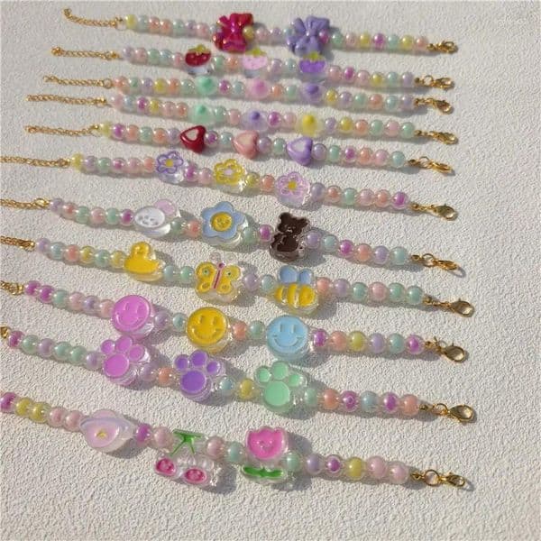 High Quality Handmade Colorful Pearl Pet Collar Individuation Design Multiple Styles Necklace For Puppy Dog Cat Supplies