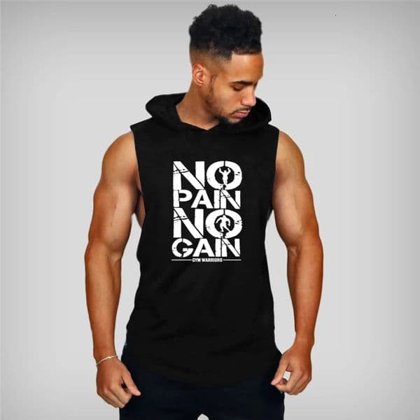 Gyms Clothing Mens Bodybuilding Hooded Tank Top Cotton Sleeveless Vest Sweatshirt Fitness Workout Sportswear Tops Male 250314
