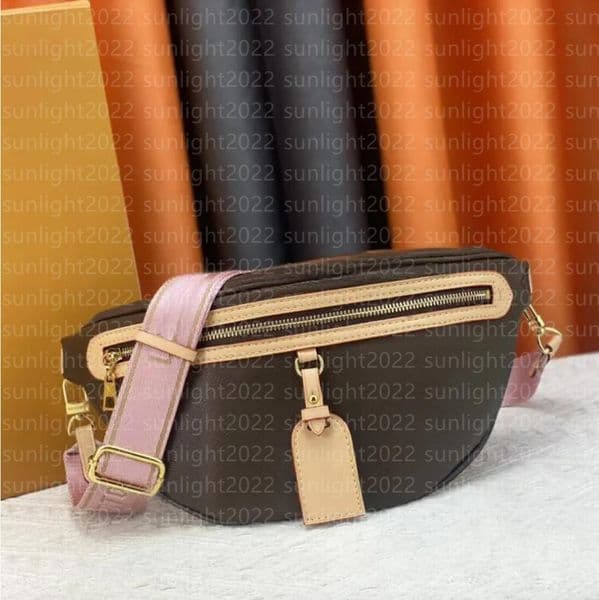 Cross Body bags fannys pack Embossing Flower designers bag Leather Luxurys Fashion shoulder bag Serial Number Date Code Dust Bag