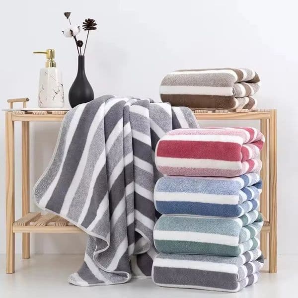 Soft strip-shaped absorbent microfiber bath towel quick drying absorbent towel 1 piece 250311BJ
