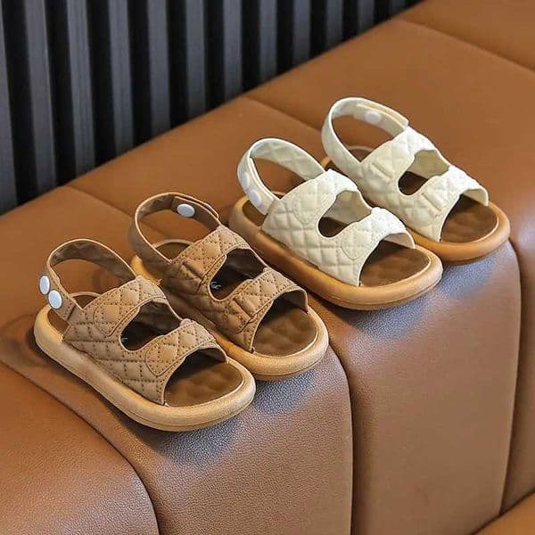 New Summer Concise Trend Flat Sandals For Girls Boys Aged 2-8 Children Slippers Non-slip Outdoors Seabeach Flip Flops Kids ShoesT250315