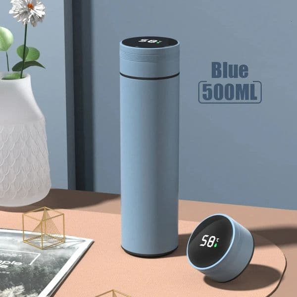 500Ml Thermos Bottle Smart Cup Digital with Temperature Display 304 Stainless Steel Thermos Bottle Long-lasting Heat 250314