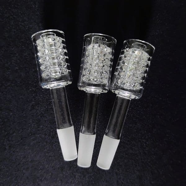 Diamond Knot Efficient Quartz Nail Tips Smoking Accessories Domeless Nails 10mm 14mm Banger Tips For Silicone Nectar