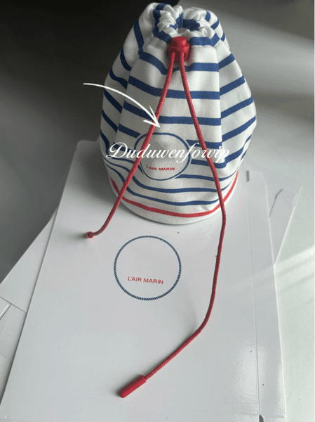 Storage Bag 13.5X20X13.5CM Beaute Organization C Classic Gift Cotton Stripe Fashion Printing Custom packing drawstring bags