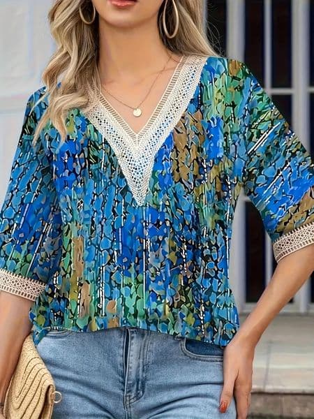 Large size warm and loose womens shirt fashionable casual elegant long sleeved holiday weekend top 250312
