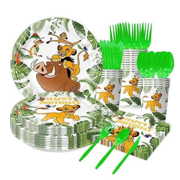 Lion King Birthday Decoration Simba Balloon Disposable Desktop Software Banner Noise Production Toys Childrens Party Supplies X250317