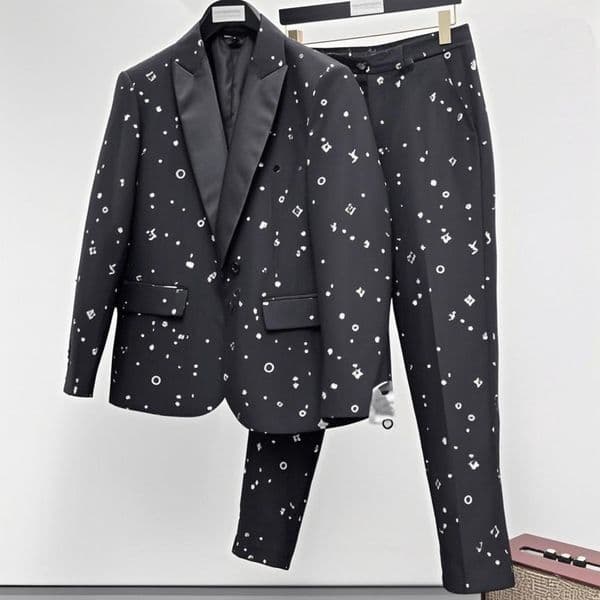 designer mens suits blazers western clothing man classic letters old flower blazer autumn luxury outwear coat slim fit patchwork womens dress suit pants