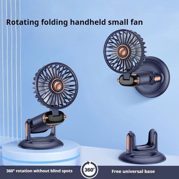 Portable Mini Foldable Handheld Fan Desktop USB Charging Long Battery Life Wall-Mounted Outdoor Handy Small Electric Fan
