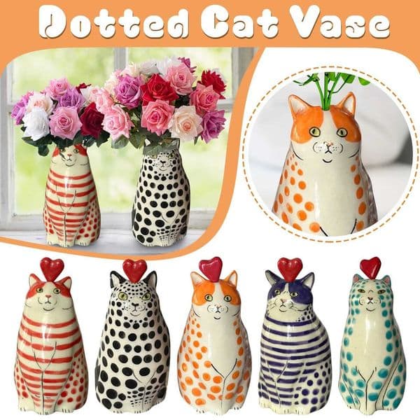 Resin Cute Cat Claw Vase Animal Sculpture Living Room Desktop Decoration Vase Craft Modern Home Decoration Gift X250317