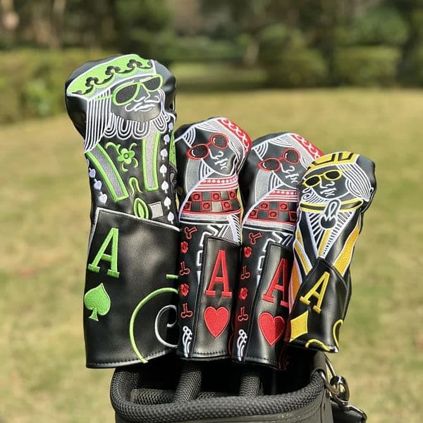 14 pieces of poker golf club headgear used for mixed drive lane wooden putting iron 250314