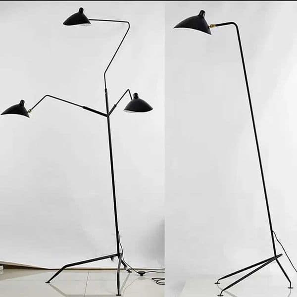 Used for living room bar studio Serge Mouille MCL tripod desk lamp black and white color desk lamp X250318