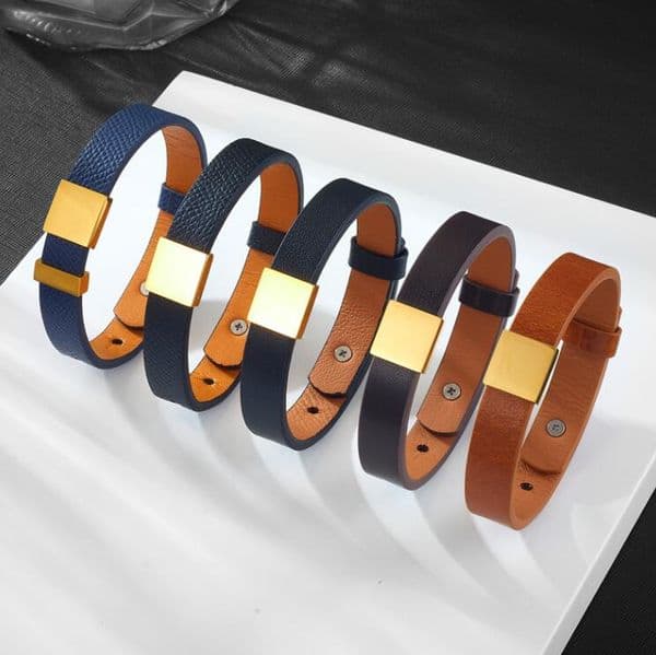 classic jewelry designer bracelet charm bracelet leather bracelet metal lock bracelet for men and women lovers with gift box
