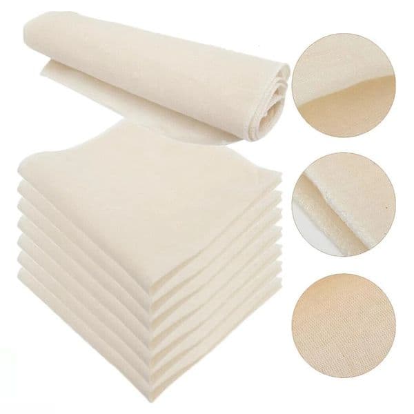 5Pcs Cheese Cloths Strainers Unbleached Cotton Precut Cheesecloth Precision Strainer Muslin Cloths for Cooking Yogurt Straining 250314