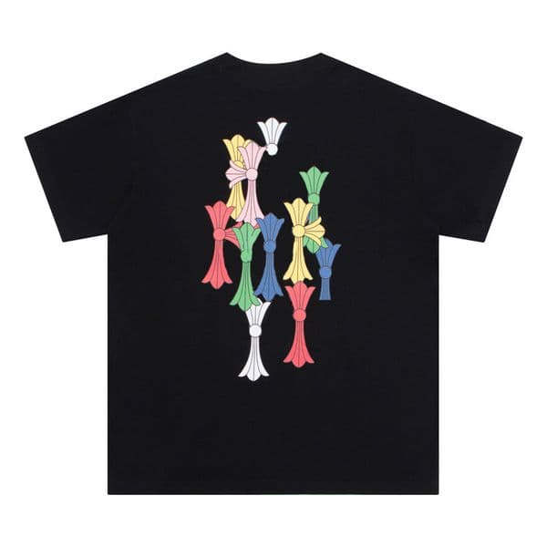Chorm Mens Womens Designers T Shirts Summer Loose Fashion Tops Man Tees Cotton Casual Printed High Street s Clothing Clothes 12C