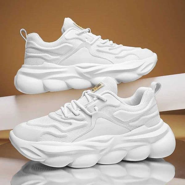 Mens Trend Breathable Dad Casual Shoes Spring New Mens Simple and Lightweight Sports Shoes Mesh Running Shoes sneakers S260526