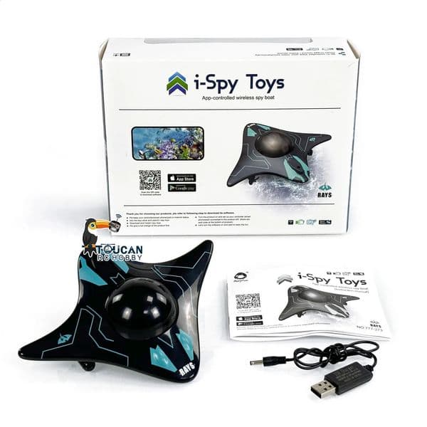 RC Mini Gift RTR Spy Ship Patrol Ship with Camera Video Telephone Control Wi Fi Connection Model Toy Suitable for Boys TH23980 250318