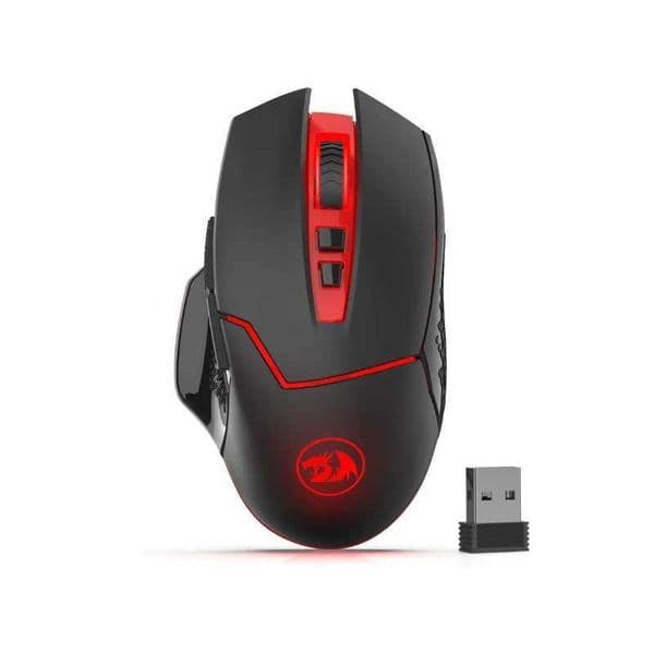 Redragon M690-1 2.4GHz wireless gaming mouse with DPI switching button on both sides 2400 DPI ergonomic design 8 buttons black mouse Z250320
