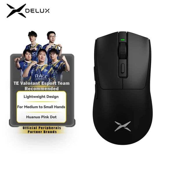 Delux M600 series wireless gaming mouse 52g lightweight 2.4G dual-mode connection 26000DPI ro charging mouse Z250320