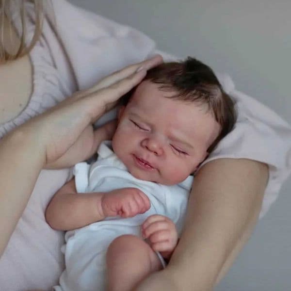 2026 New BZDOLL Realistic 48Cm Soft Silicone Sleep Regeneration Doll 3D Painted Skin Live 19 Inch Newborn Baby Cute Birthday Gift W250320 Toys