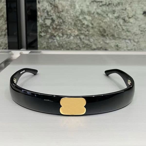 New trendy headband Sunglasses BB0433 Designer Men Womens nylon CR-39 glasses UV400 protection Mens slim wrapped Sunglasses frame letter decoration