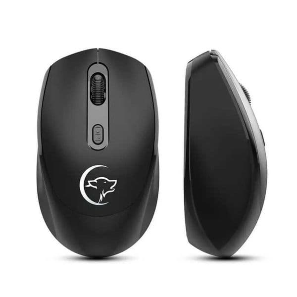 2.4G wireless mouse metal noiseless silent click optical 2400dpi rechargeable mouse 2-button gaming mouse Z250320