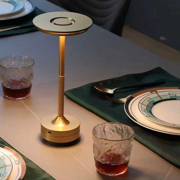 Wireless Simple Decorative Table Lamp Infinitely Dimmable Atmosphere Classic Retro Portable Rechargeable Touch Desk Lamp Z250320 M260209