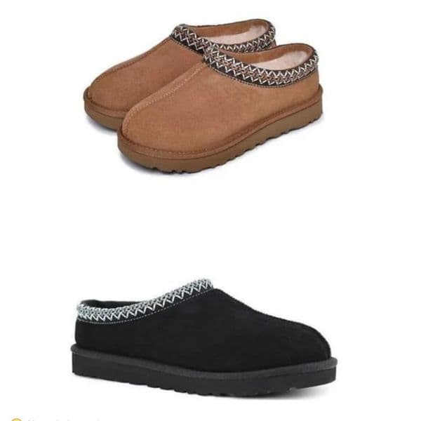 Tasman Slippers Tazz mustard seed Chestnut Sand Fur Slides Sheepskin Classic Ultra Mini Platform Boot Winter Women Men Slip-on Shoes Suede Upper Wool Fall