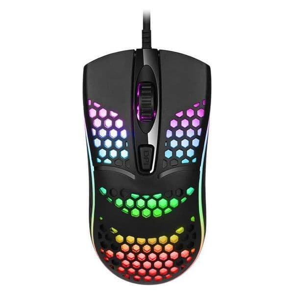 Wired Cable Game 7 Breathing LED Backlight Optical Mouse USB Computer Hollow Mouse Laptop Desktop 4D PC Home Office Z250320