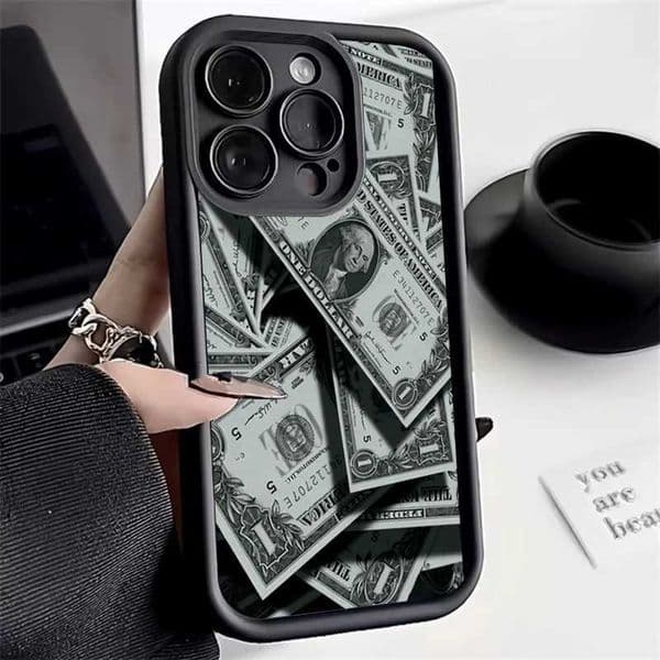 Black bamboo full cover ginkgo design silicone box suitable for 16 15 14 13 12 11 Pro Max XR X 7 8 Plus SE 2022 SE3 coverXJ250321