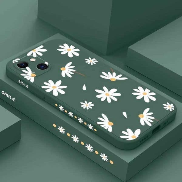 Plain Daisies phone case suitable for 14 13 12 11 Pro Max Mini X XR XS Max SE2020 8 7 Plus 6 6S Plus coverXJ250321