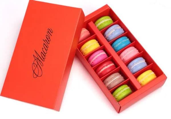 wholesale 12 Cups Paper Macaron Box Packaging Drawer Type Biscuit Pastry Chocolate Cake Boxes For Wedding Party Gift ZZ