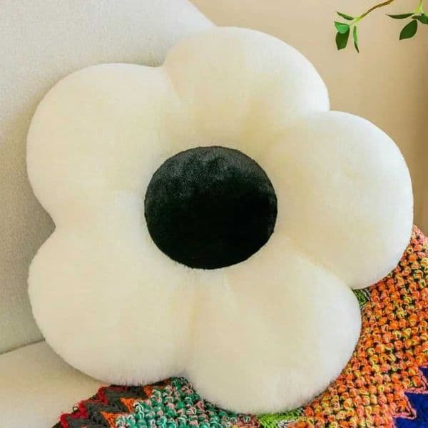 Plush Toys PP Cotton Plush Daisy Flower Pillow 35cm 9 Colors Travel Pillows Sunflower Shape Throw Pillow H260525