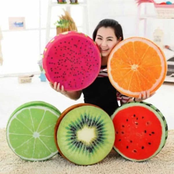 33cm seat cushion garden chair cover floor fruit shaped circular outdoor decoration filled sofa floor cushion hip relaxation pillowXJ250321