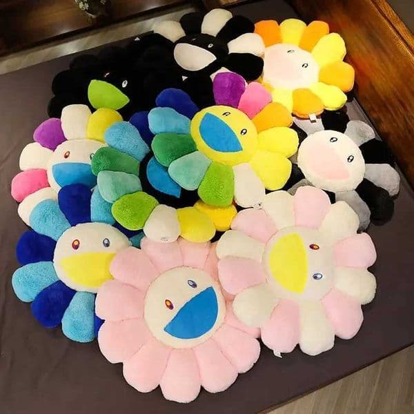2026 perfume Rainbow Plush Mat Kawaii Smile Flower Suower Filling cologne Pillow Soft Sleep Backrest Sofa Decorative Giftxj250321 Free Shipping