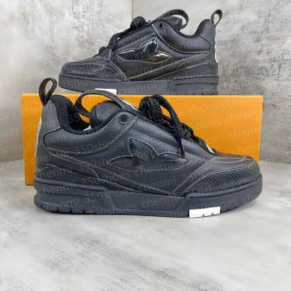 Elegant Men's Skater Shoes with Unique Design High Quality 1854 Leather Print Low Top Sneaker Collection Bread Shoes b22 Lace-up Jogging Shoe 22